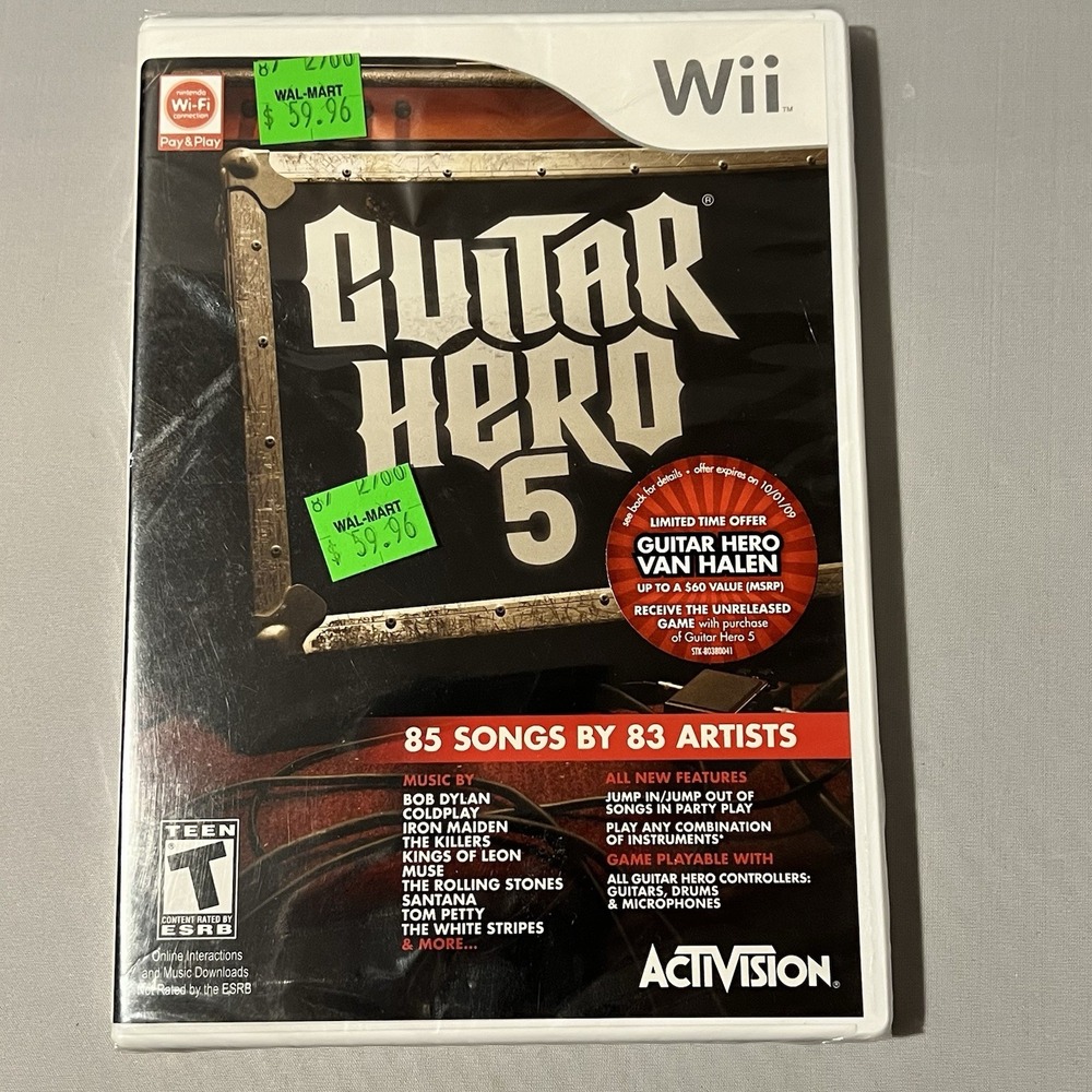 Guitar Hero 5 (Nintendo Wii) NEW, Factory Sealed